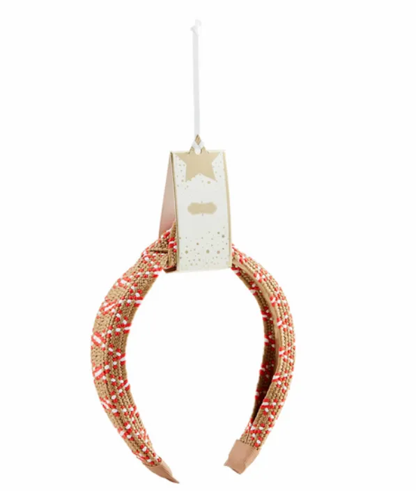 Raffia Woven Headband - Pink