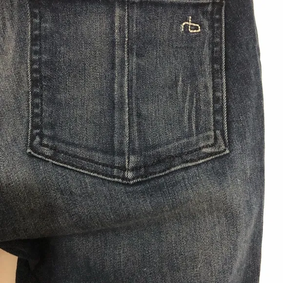 Rag &amp; Bone jeans women’s zipper pocket &amp; ankle skinny high rise jeans. size 28‎