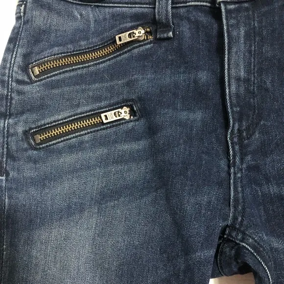 Rag &amp; Bone jeans women’s zipper pocket &amp; ankle skinny high rise jeans. size 28‎