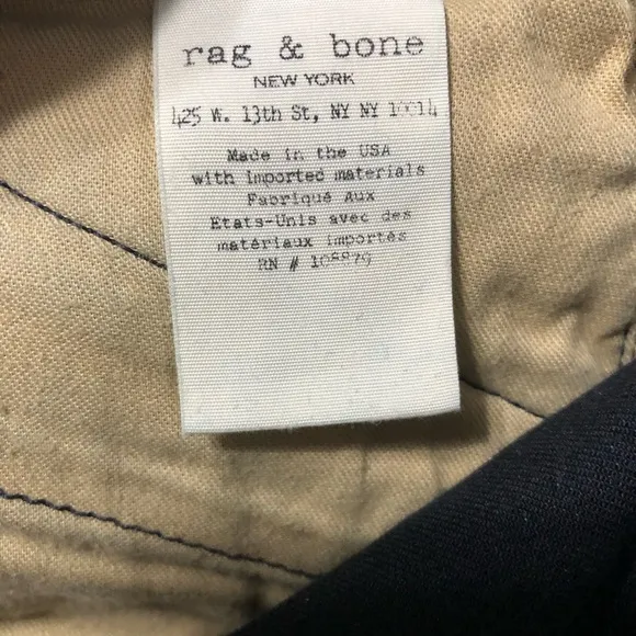 Rag &amp; Bone jeans women’s zipper pocket &amp; ankle skinny high rise jeans. size 28‎