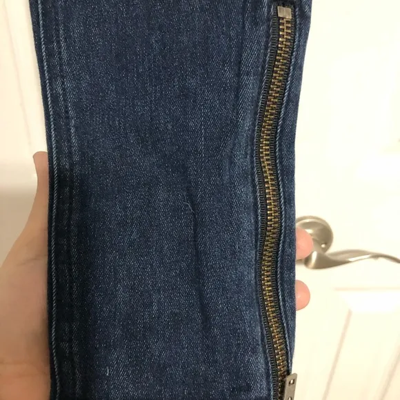 Rag &amp; Bone jeans women’s zipper pocket &amp; ankle skinny high rise jeans. size 28‎
