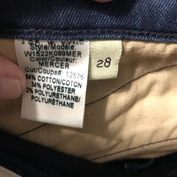 Rag &amp; Bone jeans women’s zipper pocket &amp; ankle skinny high rise jeans. size 28‎
