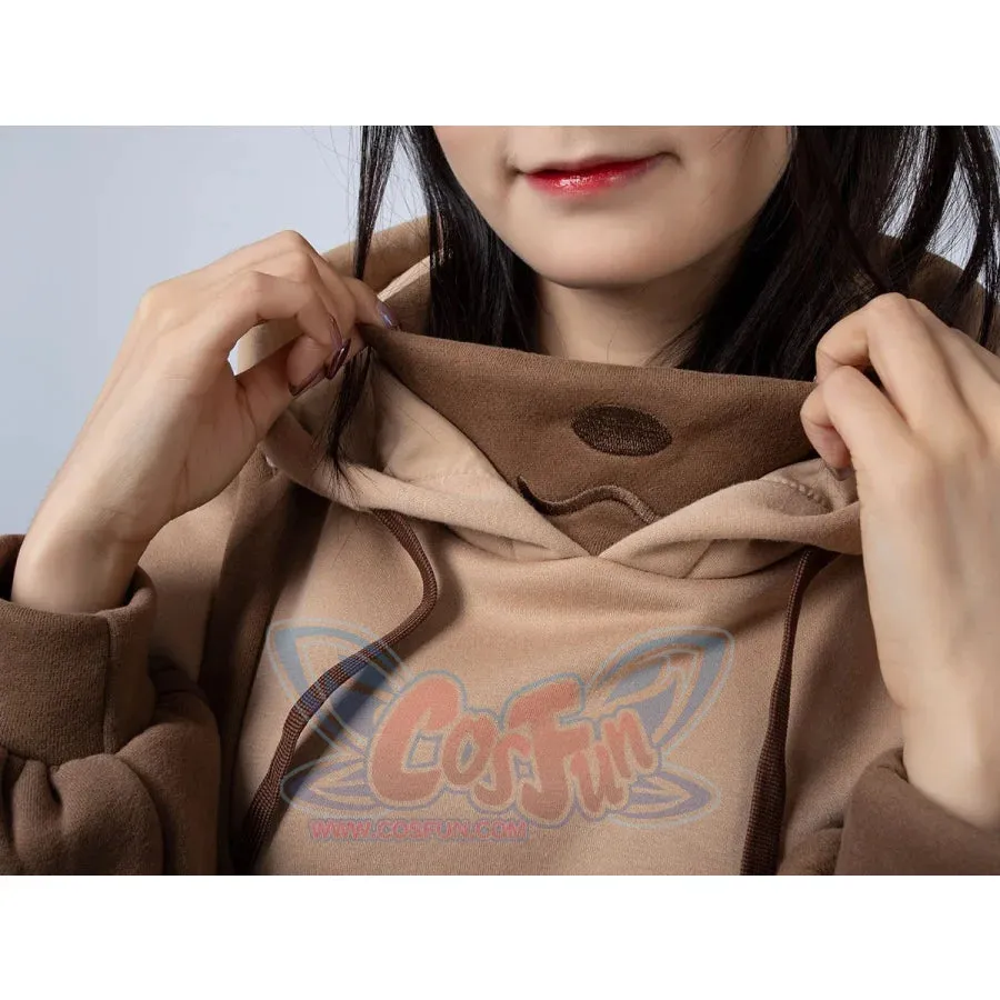 【READY TO SHIP】Winter Bear Detachable Bag Fake Two-Piece Fleece Hoodie C00554