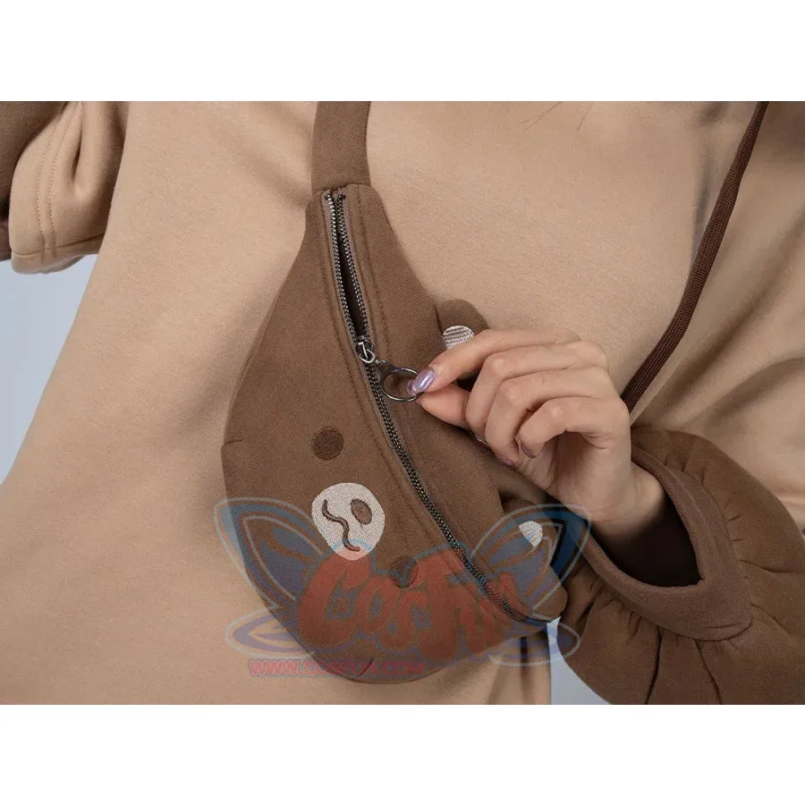 【READY TO SHIP】Winter Bear Detachable Bag Fake Two-Piece Fleece Hoodie C00554