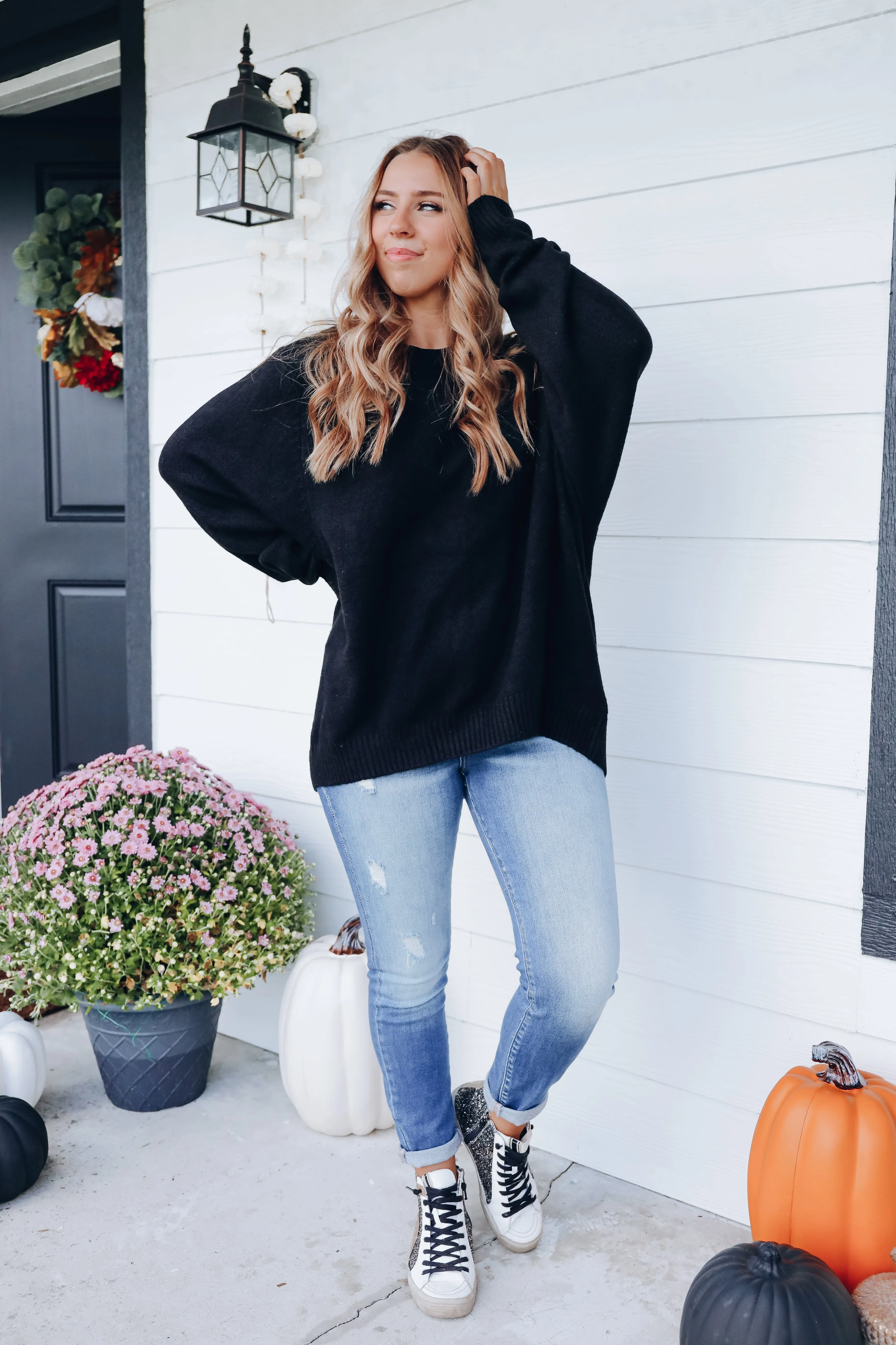 Relaxing Retreat Knit Sweater - Black