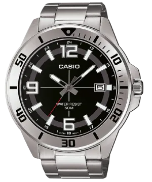 Reloj casual correa de Acero inoxidable MTC-100D-1BV