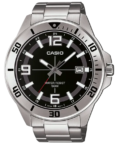 Reloj casual correa de Acero inoxidable MTC-100D-1BV