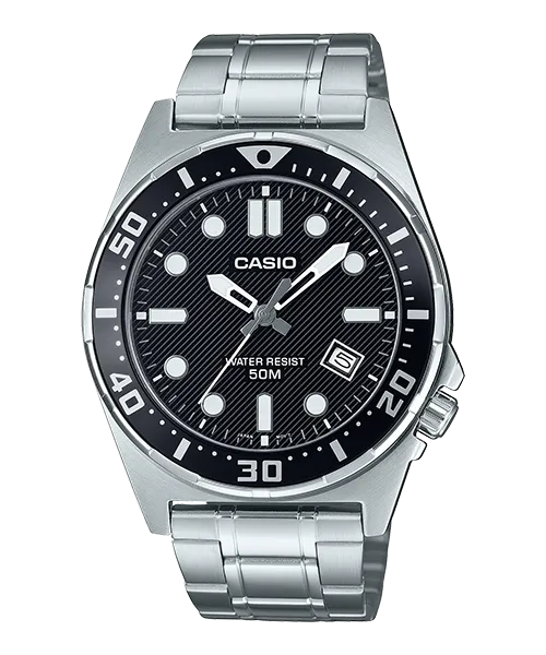 Reloj casual correa de Acero inoxidable MTD-135D-1AV