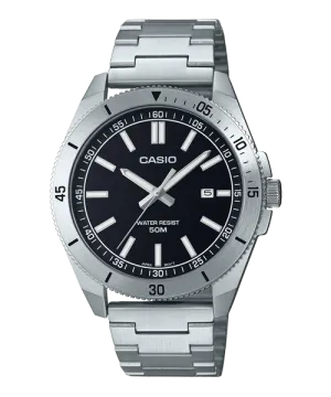 Reloj casual correa de Acero inoxidable MTP-B155D-1EV