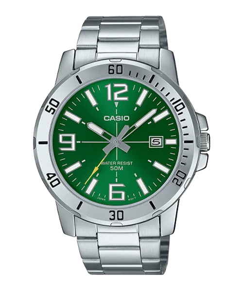 Reloj casual correa de Acero inoxidable MTP-VD01D-3BV