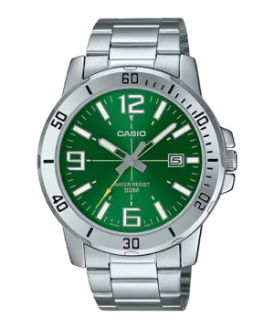 Reloj casual correa de Acero inoxidable MTP-VD01D-3BV