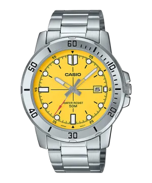 Reloj casual correa de Acero inoxidable MTP-VD01D-9EV