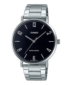Reloj casual correa de Acero inoxidable MTP-VT01D-1B2