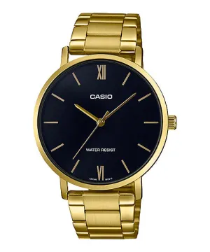 Reloj casual correa de Acero inoxidable MTP-VT01G-1B