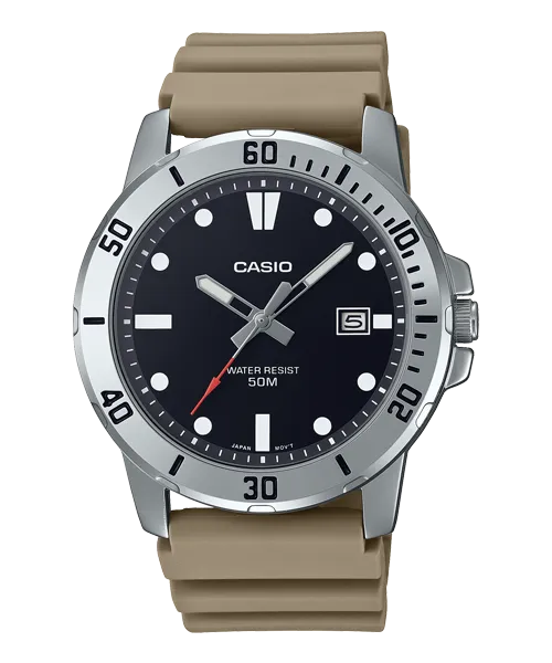 Reloj casual correa de resina MTP-VD01-5EV