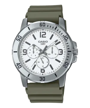 Reloj casual correa de resina MTP-VD300-3B