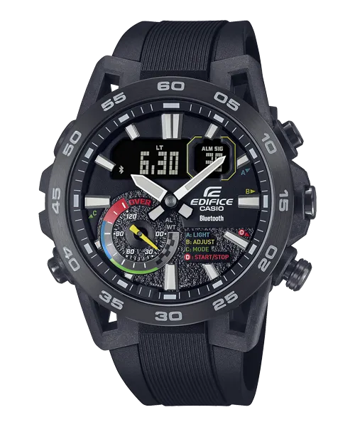 Reloj Edifice casual correa de resina ECB-40MP-1A