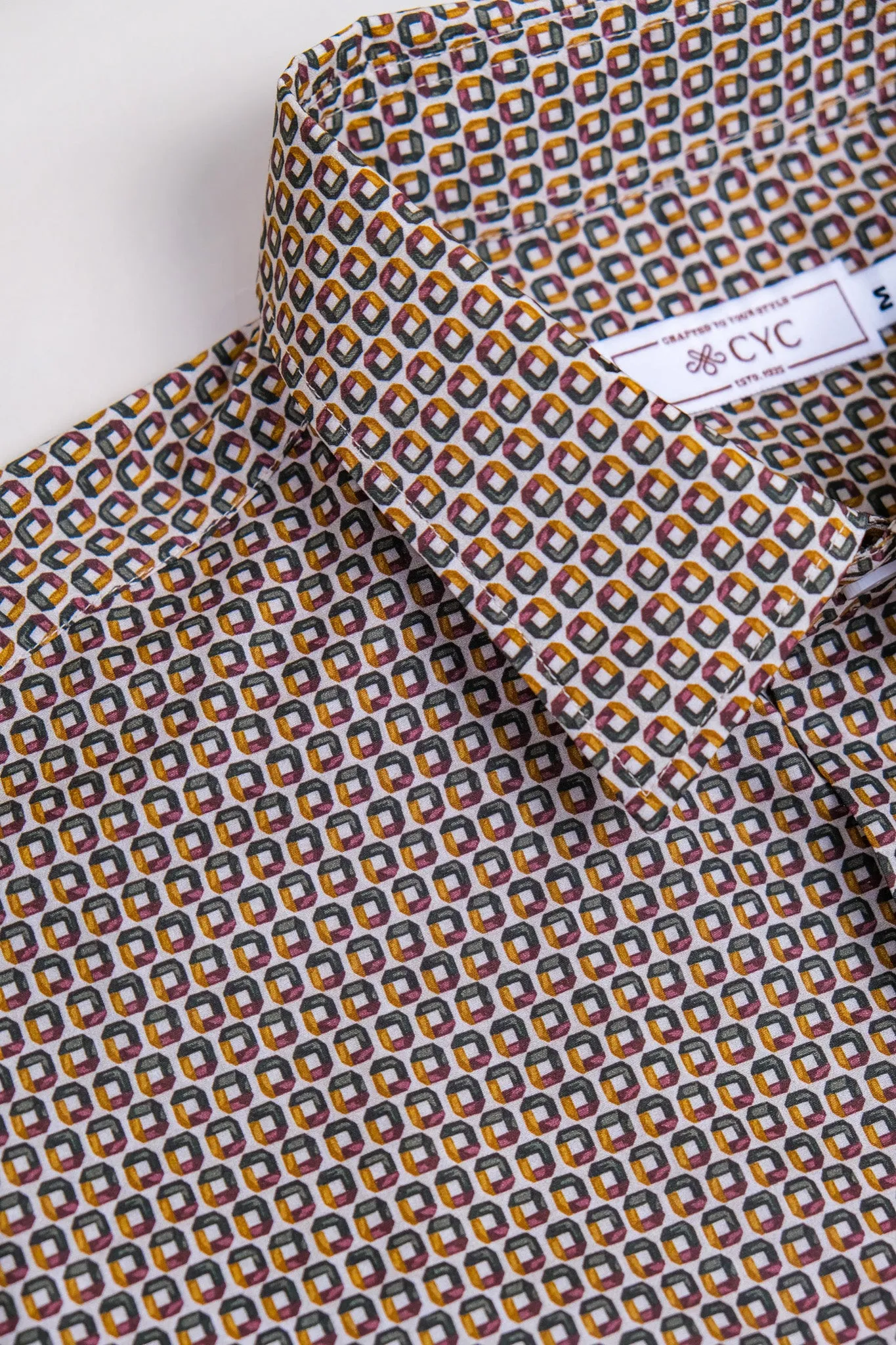 Retro Rhapsody Printed Short Sleeve Shirt