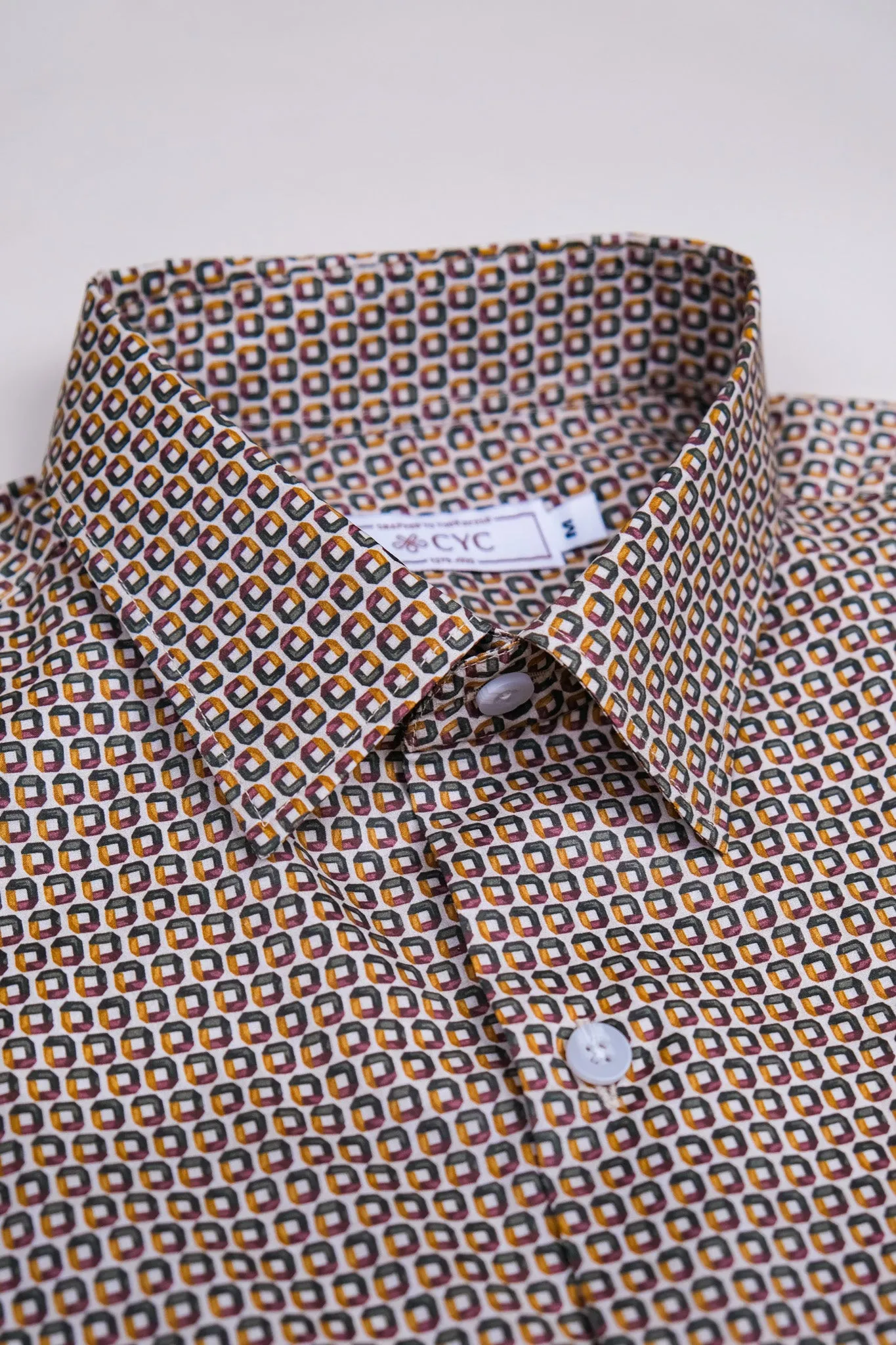 Retro Rhapsody Printed Short Sleeve Shirt