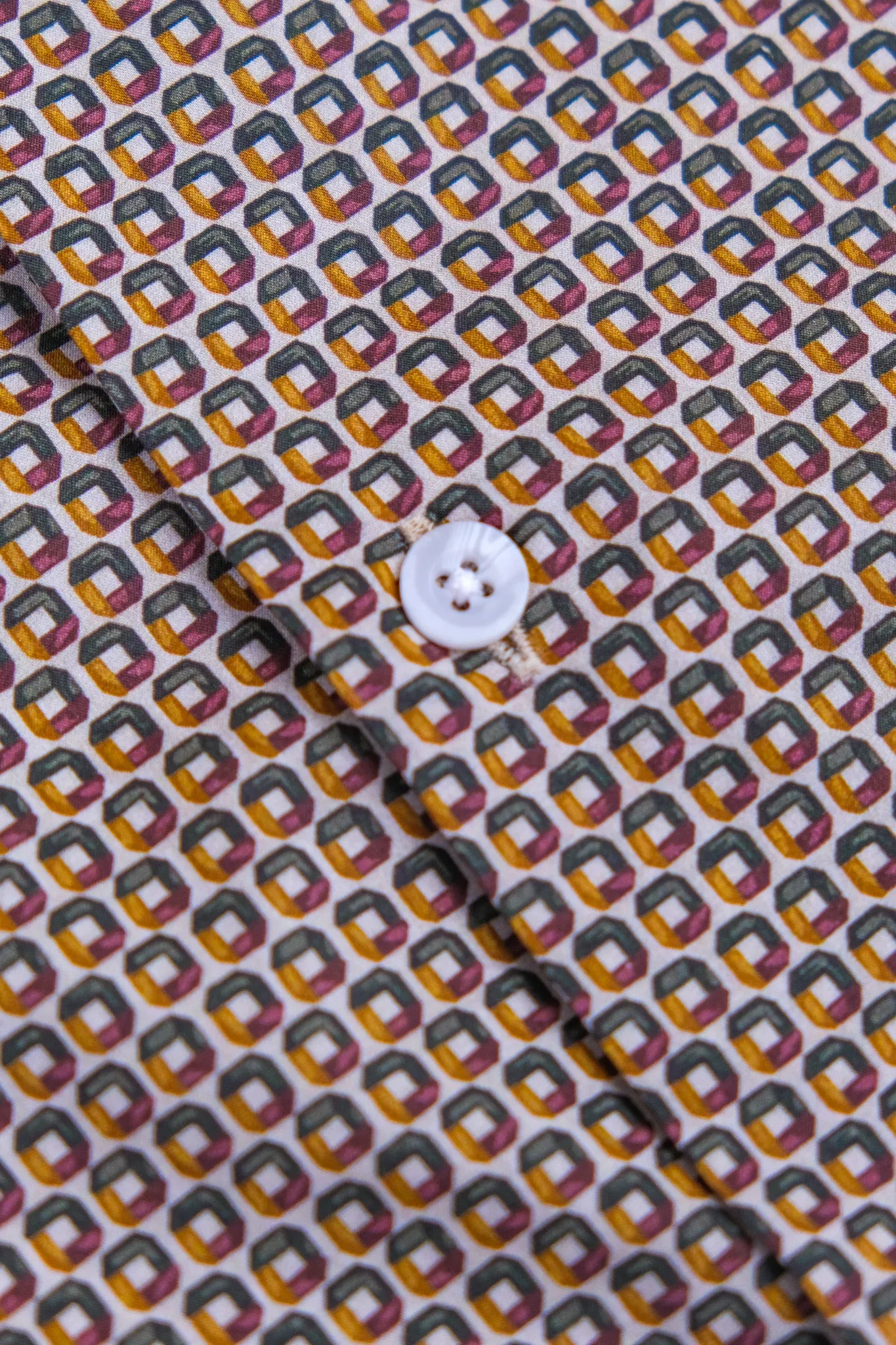 Retro Rhapsody Printed Short Sleeve Shirt