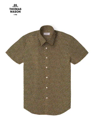 Retro Rhapsody Printed Short Sleeve Shirt