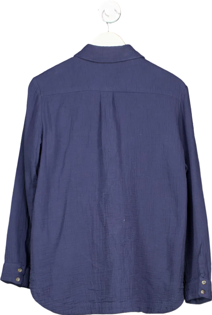 River Island Navy Relaxed Shirt UK 6