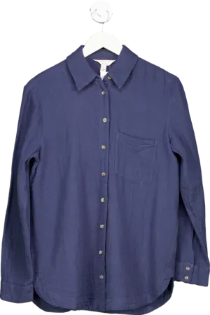 River Island Navy Relaxed Shirt UK 6