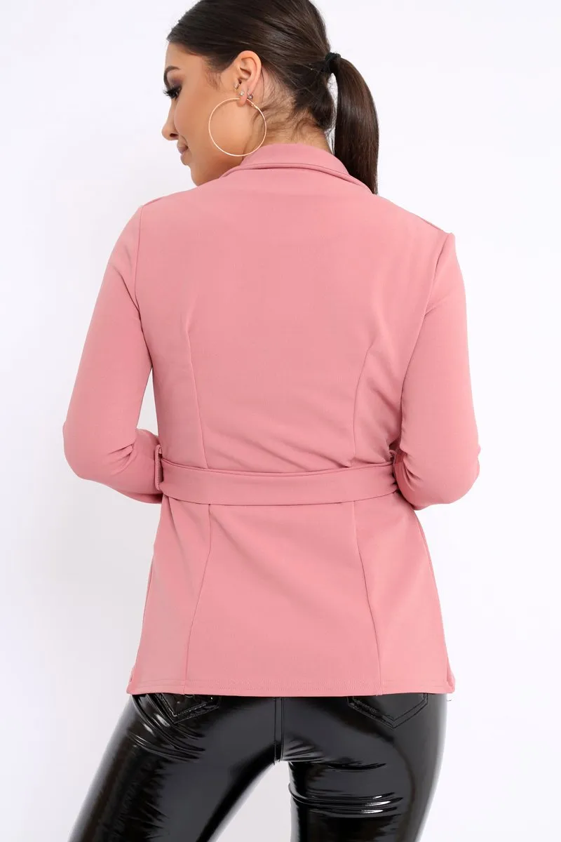 Rose Belted Blazer - Kenna