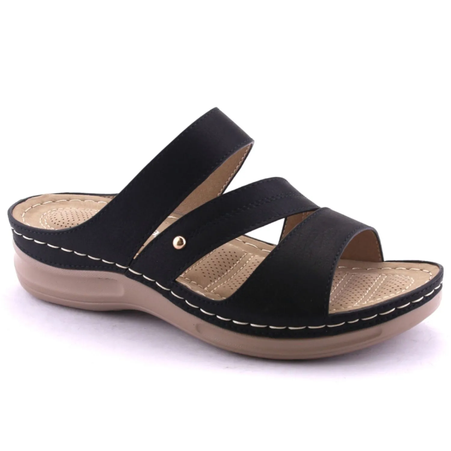 Sandalia Chalada Mujer Kon-10 Negro Casual