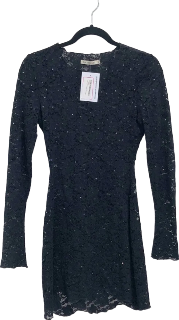 SLA The Label Black Lace Dress UK XS