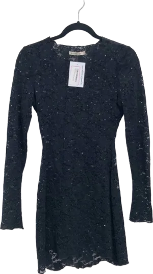 SLA The Label Black Lace Dress UK XS