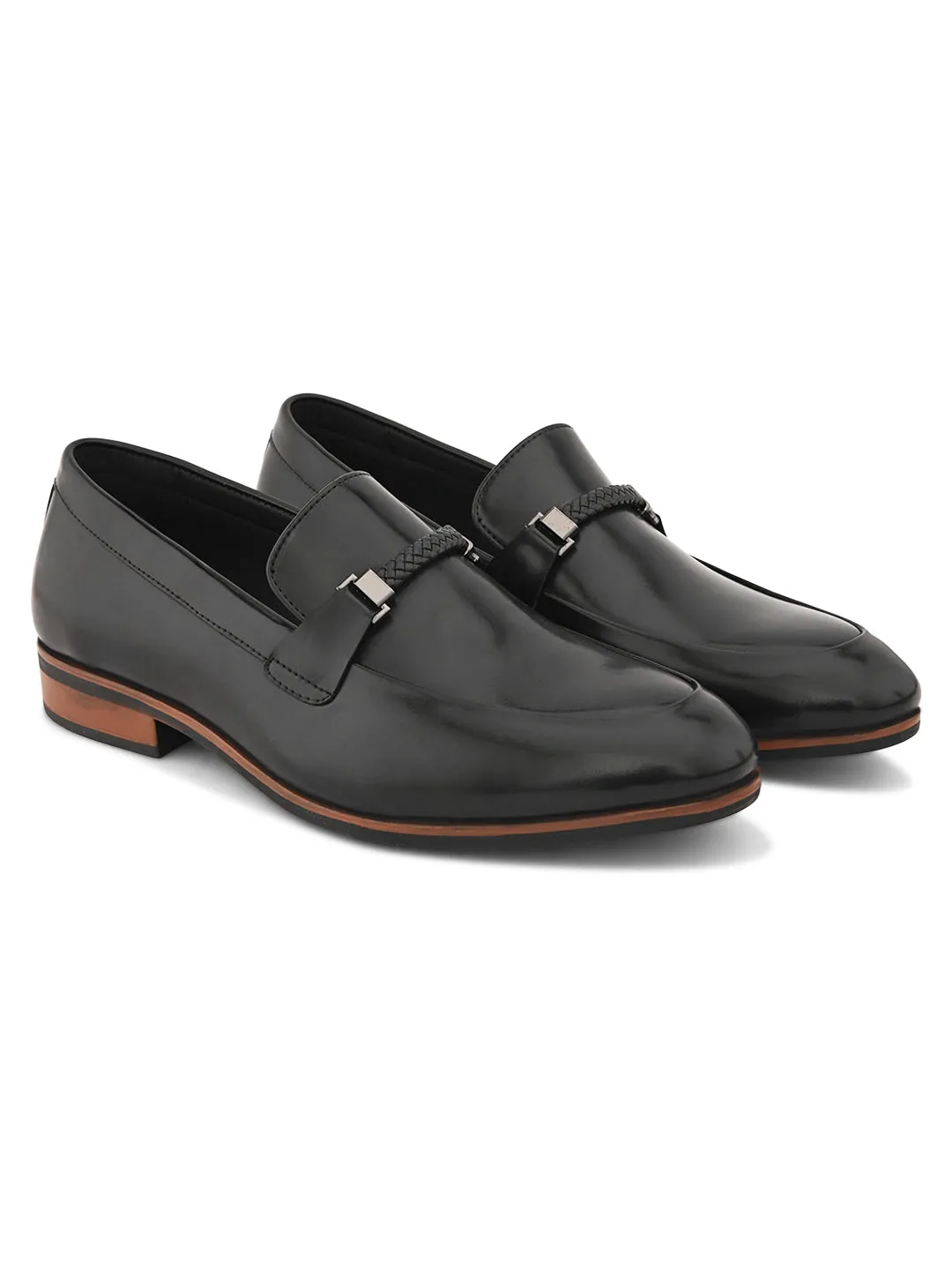 Soho Black Slip-Ons