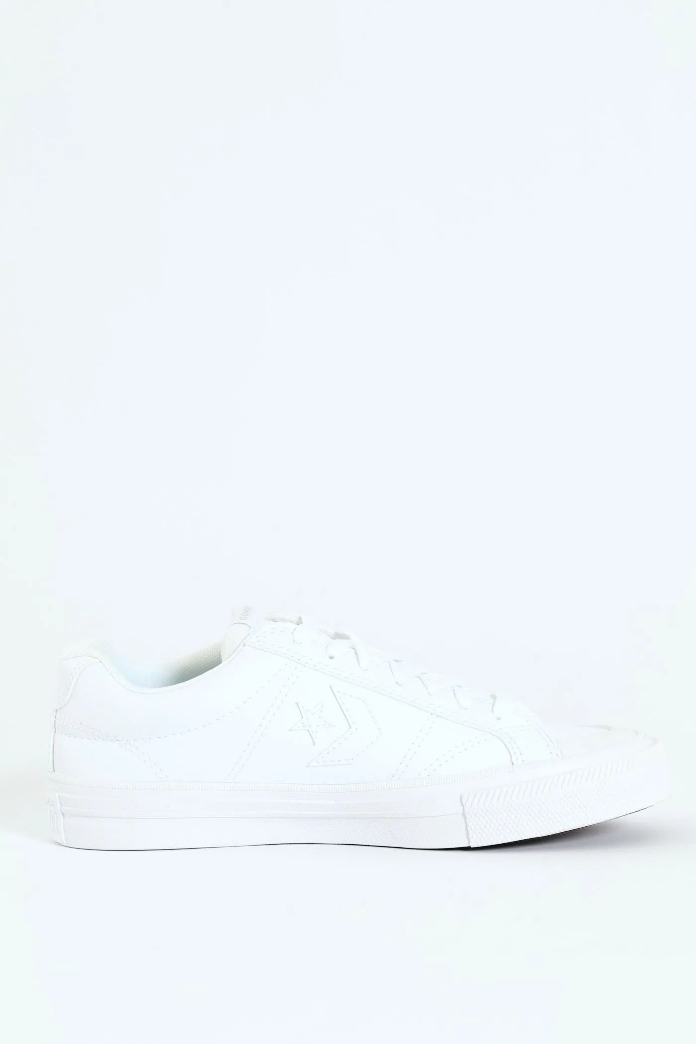 Sport Casual Court Lace Up Sneaker - White