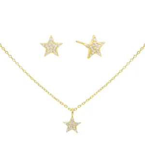 Star Earring & Necklace Combo Set