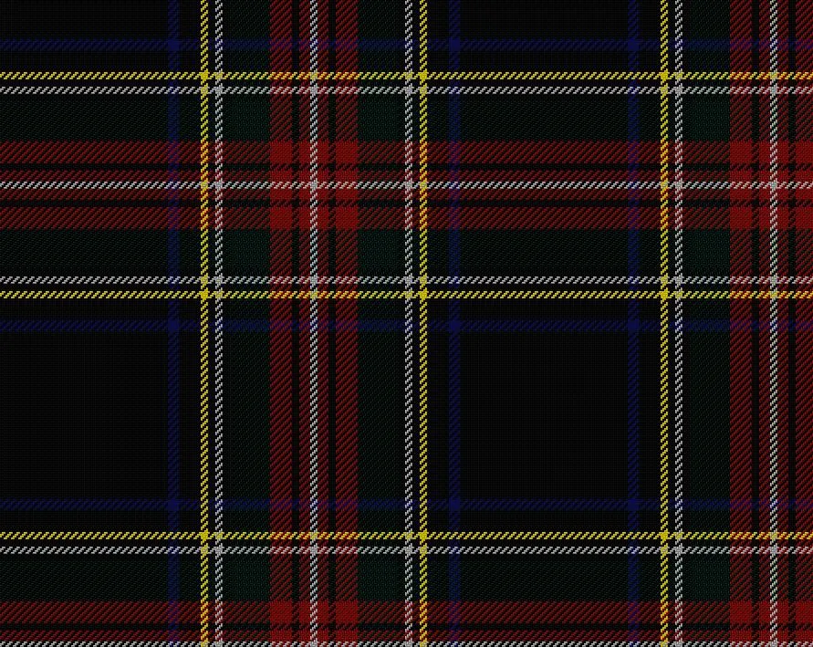 Stewart Black Modern Casual 4 Yard Kilt