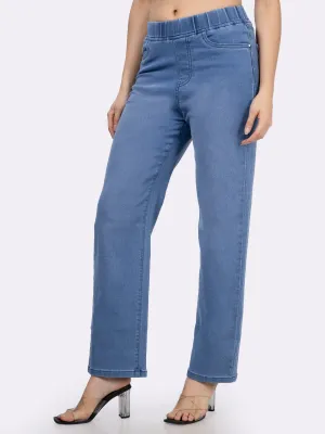 Stone Blue Straight Fit Jeggings