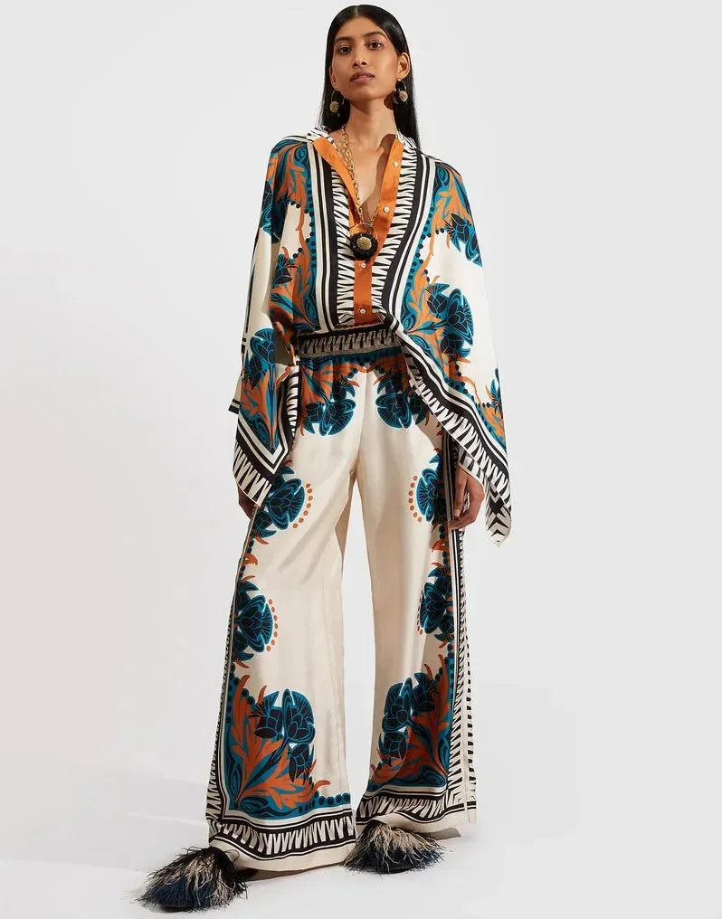 Summer Casual Print Two Piece Set