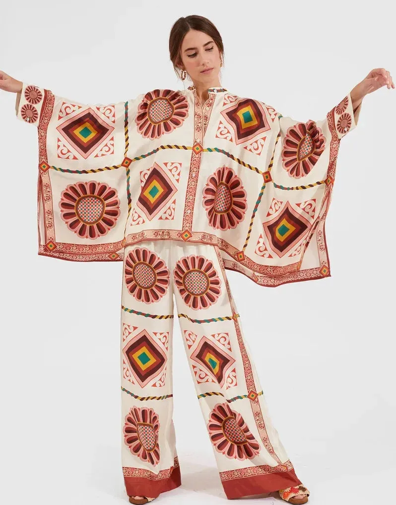 Summer Casual Print Two Piece Set