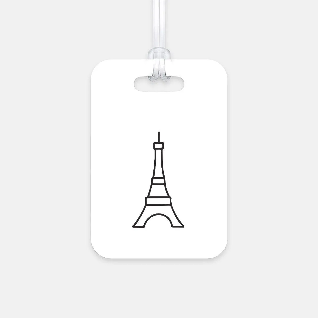 Take Me To Paris Luggage Tag
