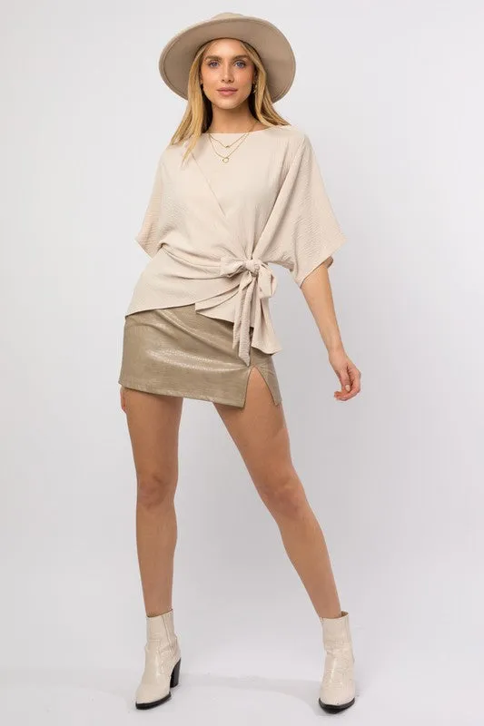Take Me to Phoenix Side Tie Top
