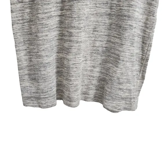 Theory Dress Womens Small T-Shirt Mini Heather Gray Cherry Sterling Rib Knit