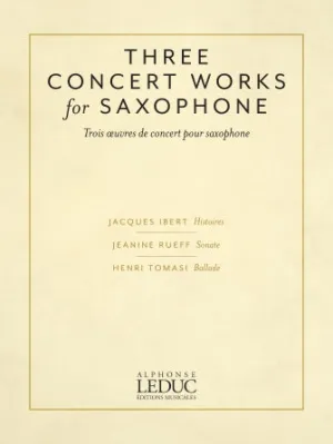 Three Concert Works for Saxophone (for Alto Saxophone and Piano)
