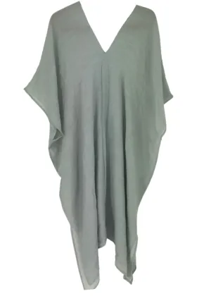 Tulum Kaftan Tunic Gray Plus