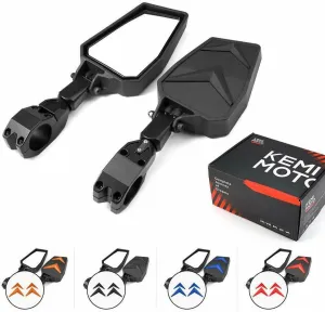 UTV 1.75 " - 2" Adjustable rear view mirror side mirrors for Polaris Ranger RZR XP 1000 900 800 for Can-am maverick x3