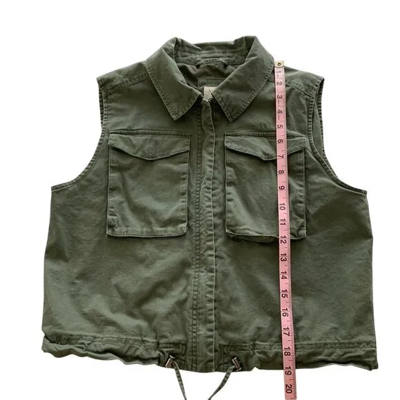 Via Penny Lane Reworked Apparel | 2Pac Poetic Justice Green Vest