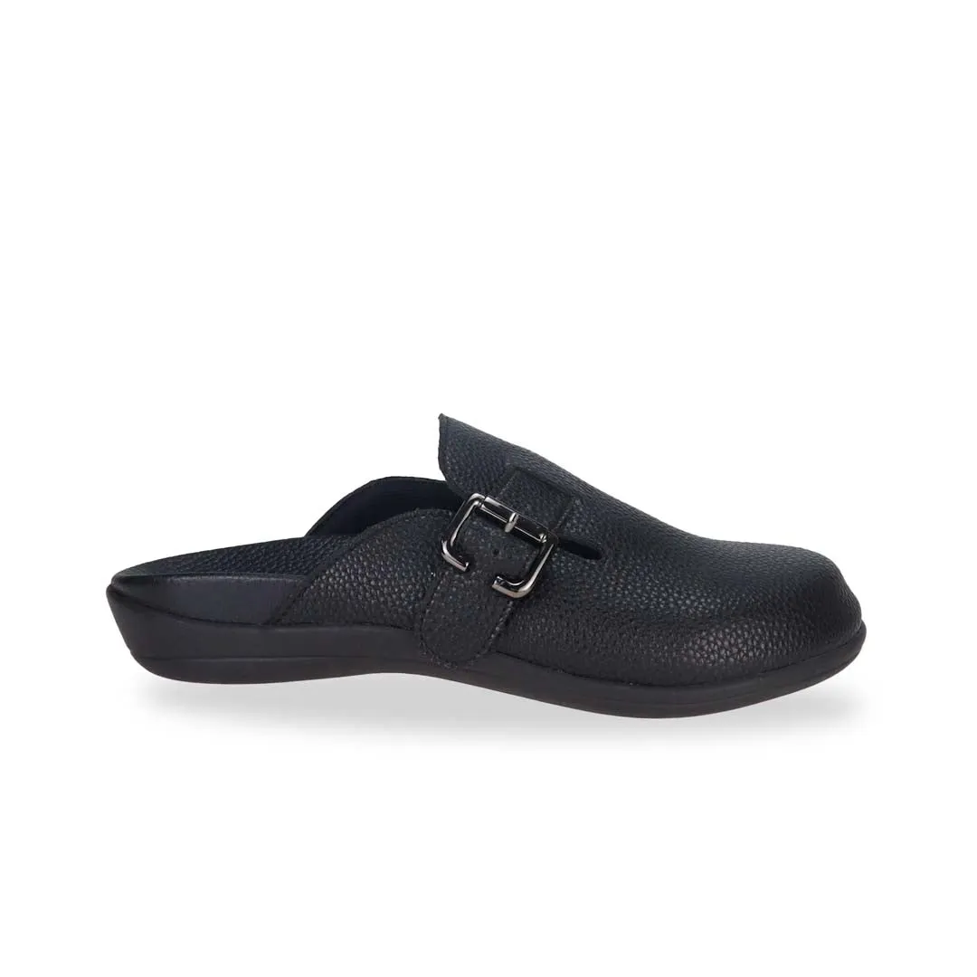 [Wide-Fit] Closed Toe Buckle Clog Sandals [Comfy Health Series]