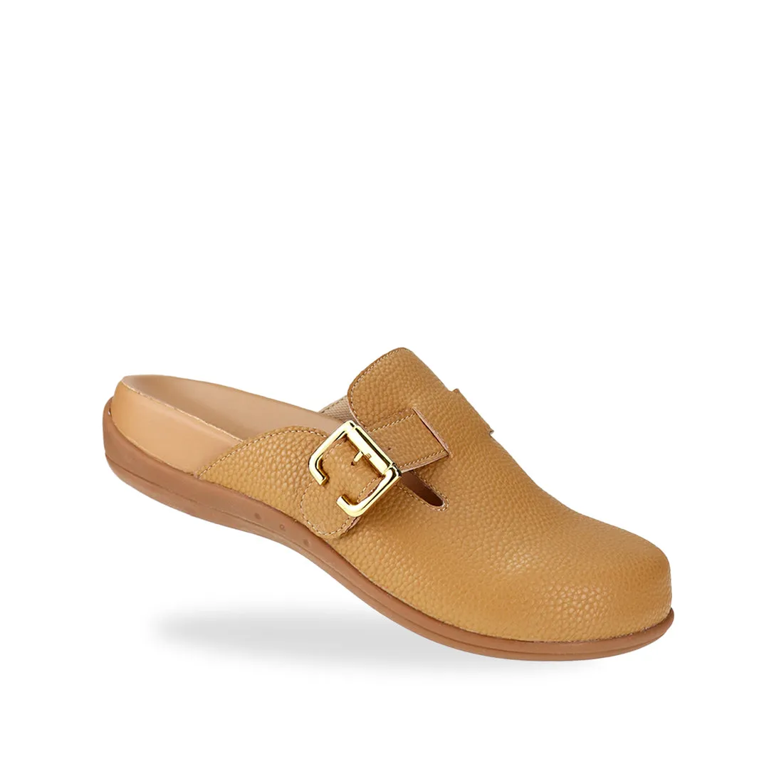[Wide-Fit] Closed Toe Buckle Clog Sandals [Comfy Health Series]