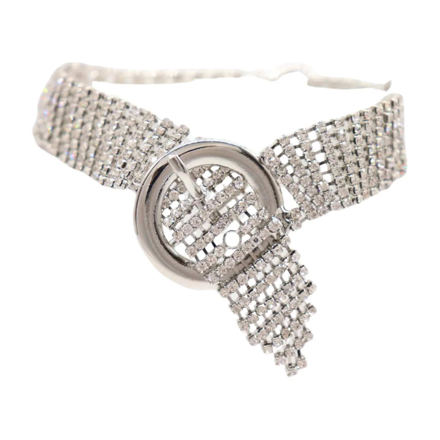 Women Silver Metal Chain Boot Bracelet Anklet Shoe Bling Buckle Charm