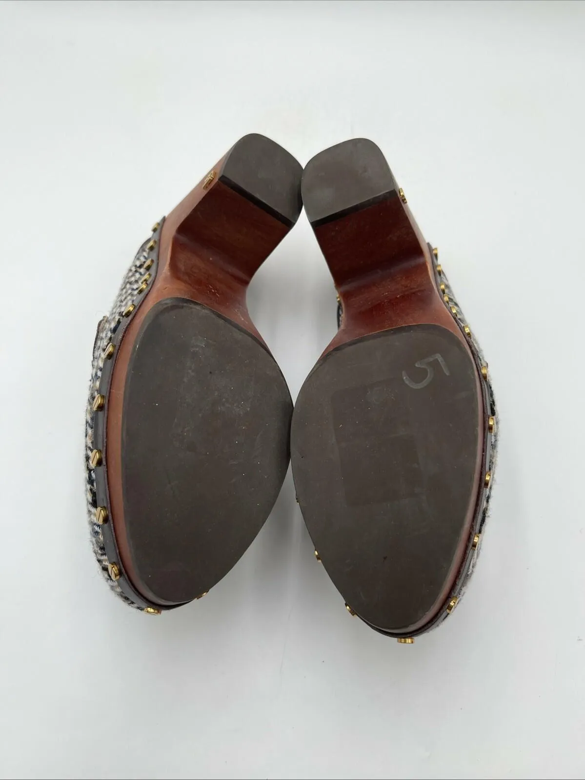 Women’s Veronica Beard Delia Clogs Brown Size 10M - Very Good