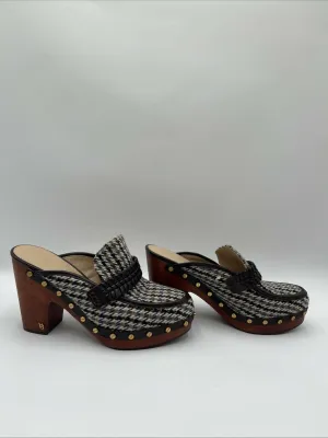 Women’s Veronica Beard Delia Clogs Brown Size 10M - Very Good